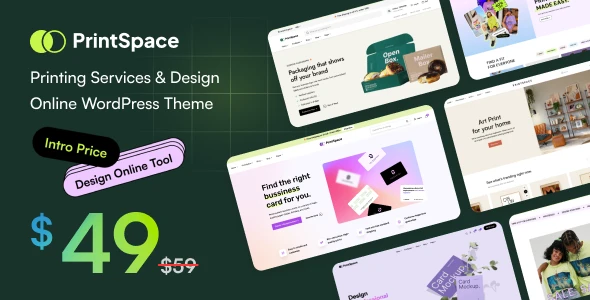 PrintSpace – Printing Services & Design Online WooCommerce WordPress theme